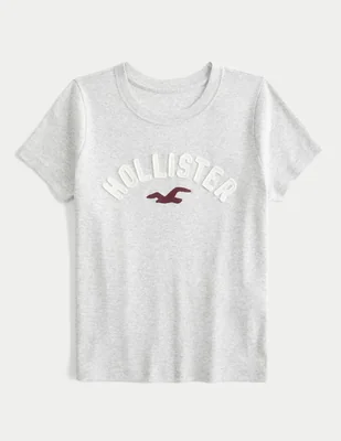 Playera manga corta Hollister cuello redondo para mujer