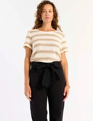 Playera manga corta Morango cuello redondo para mujer