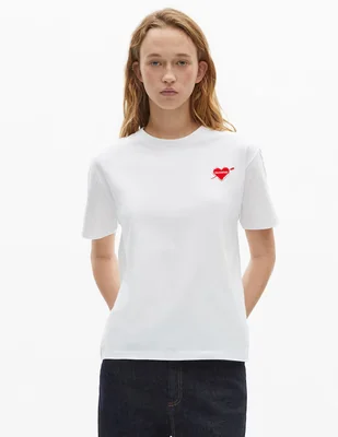 Playera manga corta The Kooples cuello redondo para mujer