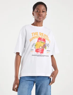 Playera manga la codo Pieces cuello redondo para mujer