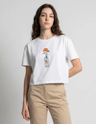 Playera manga corta Tee Bar cuello redondo para mujer