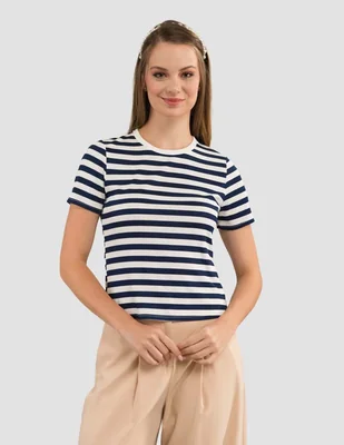 Playera manga corta Tattoo cuello redondo para mujer
