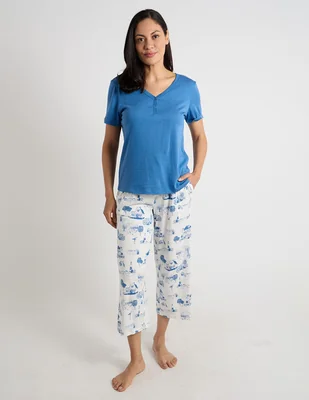 Conjunto pijama liz claiborne para mujer