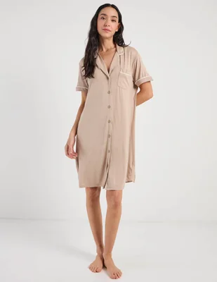 Camisón Parisinas estampado liso