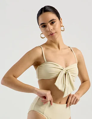 Top bikini con copa para mujer