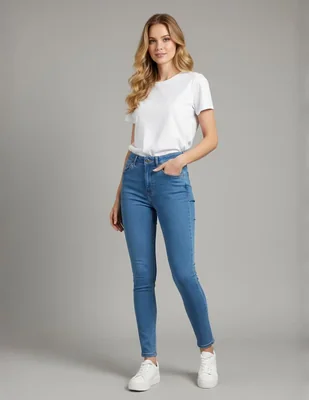 Jeans skinny Obs Jeans 01-099-D Básicos para mujer