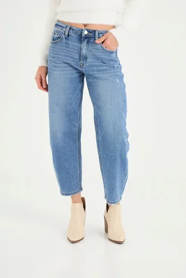 Jeans straight Kur.Kuma corte cintura baja para mujer