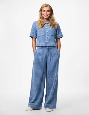 Jeans relajado amplio Pieces wide denim para mujer
