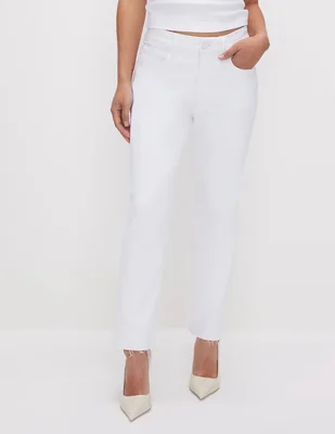 Jeans straight Good American para mujer