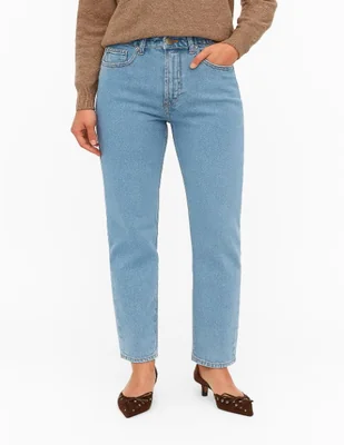 Jeans regular straight cintura vero moda jeans straight para mujer
