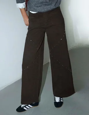 Jeans wide leg cintura Renatta&go para mujer