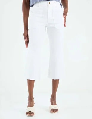 Jeans capri straight Petite Studio para mujer