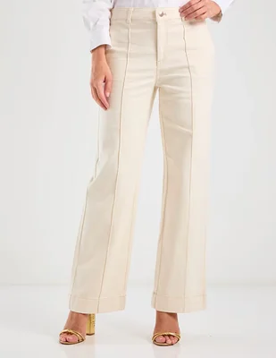 Jeans wide leg cintura baja Talbots para mujer