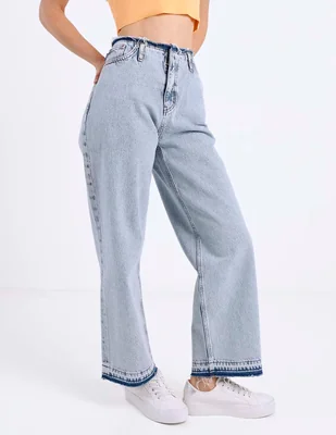 Jeans relaxed straight hugo blue para mujer