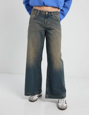 Jeans acampanado pacsun corte cintura para mujer