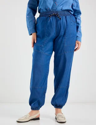 Jeans jogger straight cintura media The Pattern para mujer