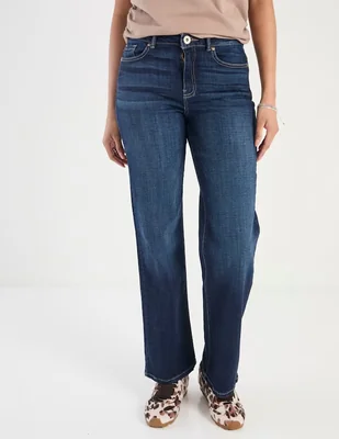 Jeans flare Sexy Jeans corte cintura para mujer
