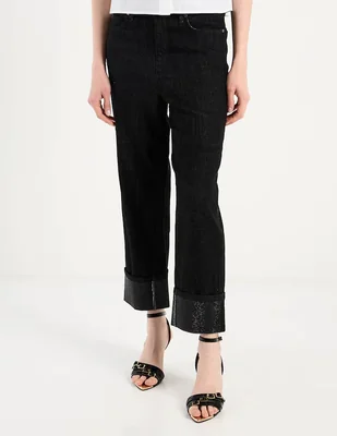 Jeans capri straight cintura media Karl Lagerfeld Paris para mujer