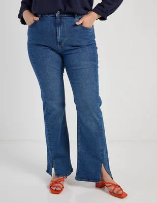 Jeans flare only carmakoma para mujer
