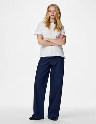 Jeans wide leg Pieces para mujer