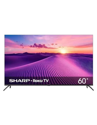 Pantalla smart TV Sharp LED de 60 pulgadas 4K/UHD 4TC60HL4320U con Roku TV