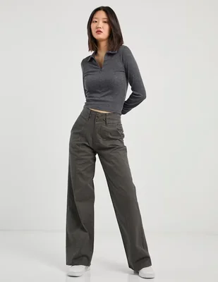 Pantalón relaxed Aéropostale straight para mujer