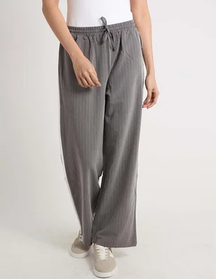 Pantalón relaxed coffee bean wide leg para mujer