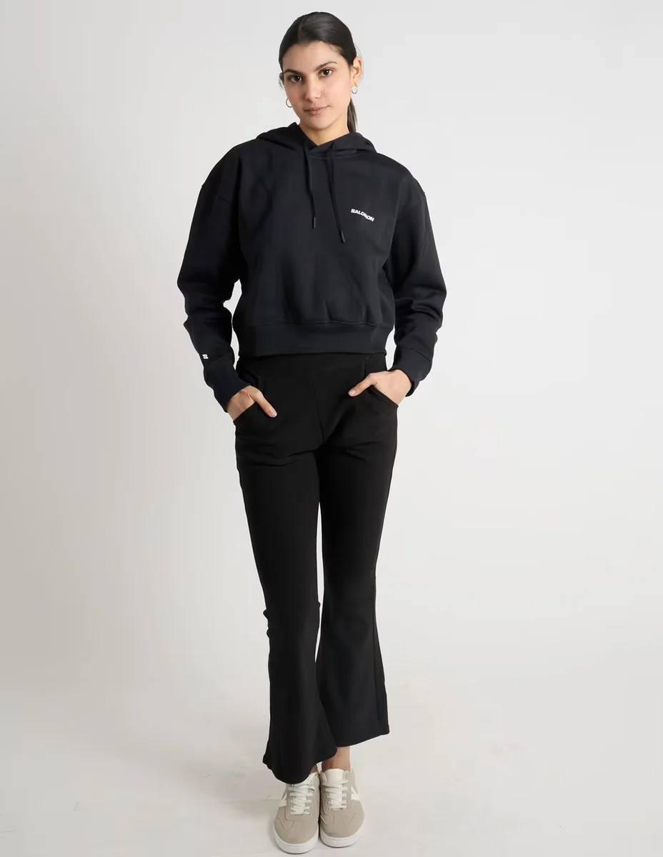 Pantalón flare Coffee Bean slim para mujer