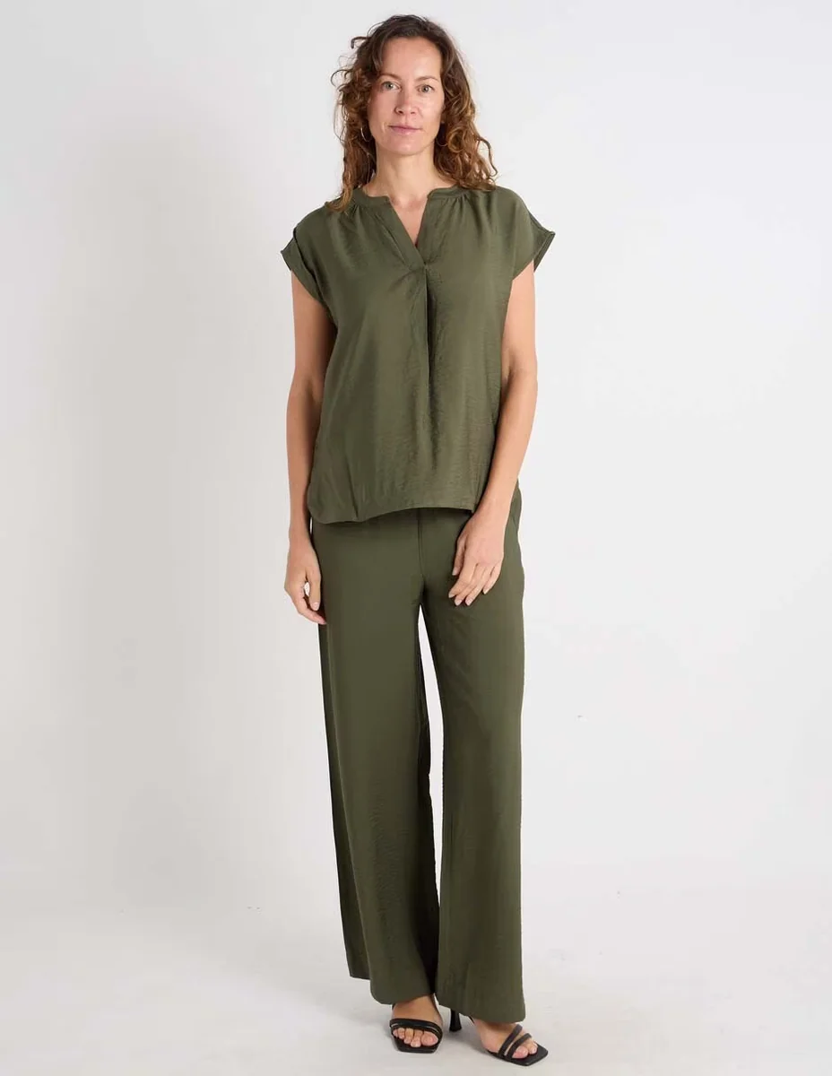 Pantalón relaxed liz claiborne para mujer