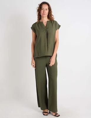 Pantalón relaxed liz claiborne para mujer