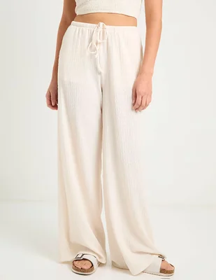 Pantalón relaxed Coffee Bean amplio para mujer