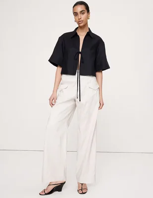 Pantalón relaxed straight para mujer