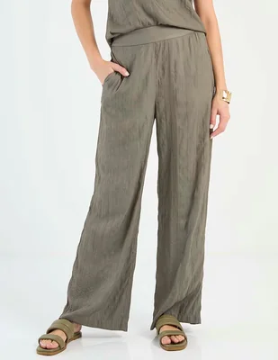 Pantalón Kur.Kuma wide leg para mujer