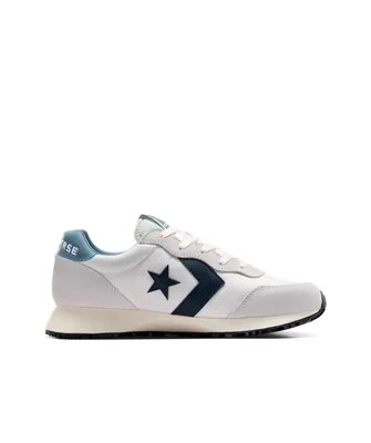Tenis Converse Omega Trainer Beige con Contraste en Azul en Choclo de Gamuza Unisex