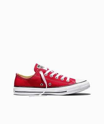 Tenis Converse Chuck Taylor All Star Rojos en Choclo de Lona Unisex