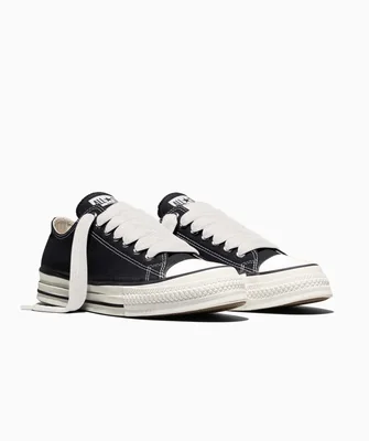 Tenis Choclo Negros Chuck Taylor Throwback Chunky para Hombre de Lona
