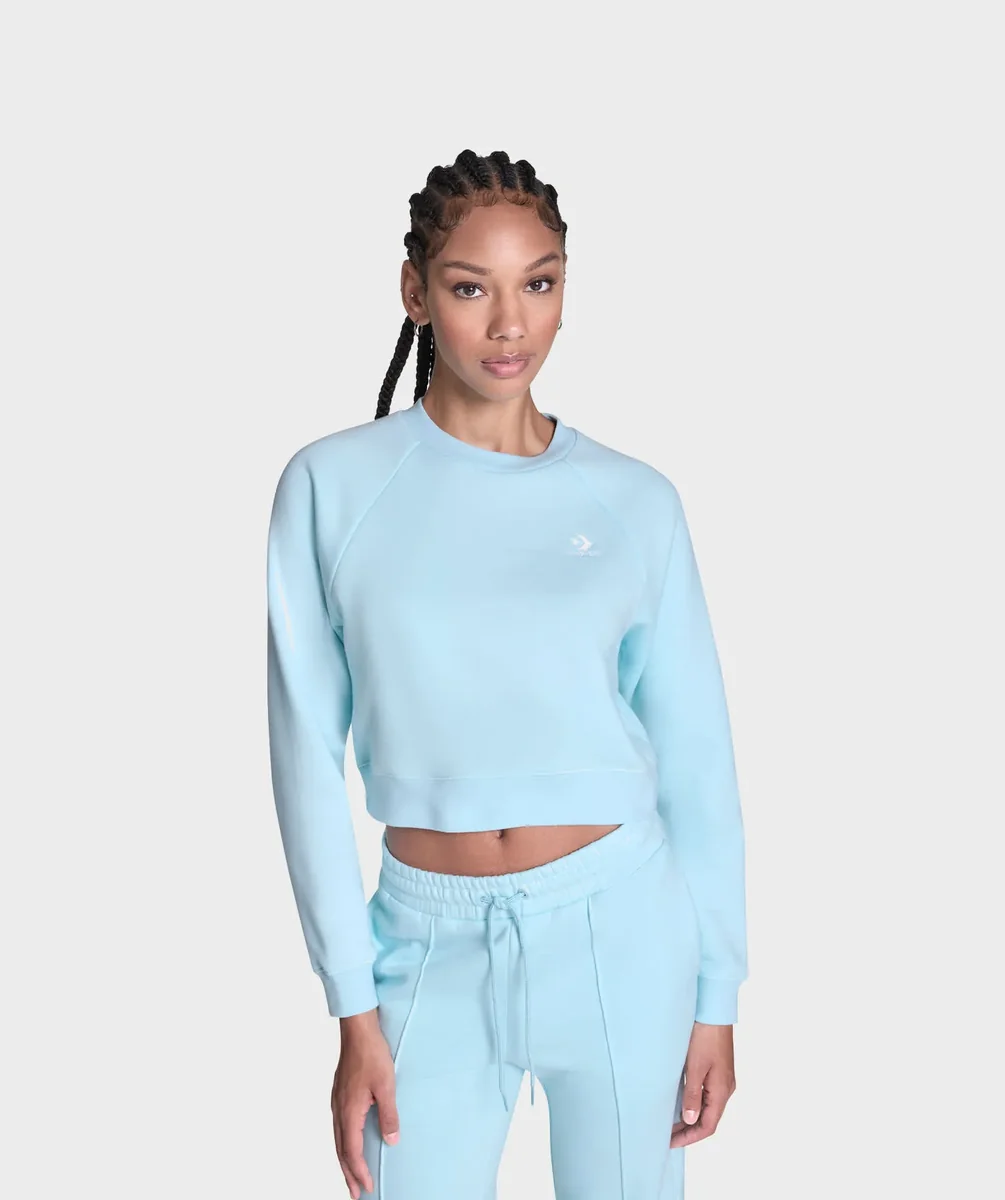 Sudadera Converse Star Chevron Azul Claro para Mujer