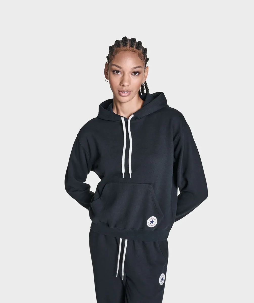 Sudadera Converse Chuck Patch Negra para Mujer