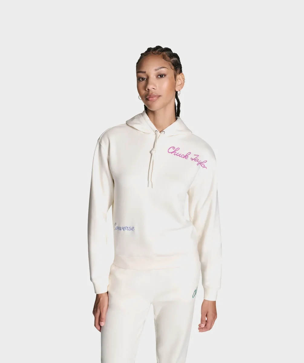 Sudadera Converse Chuck Patch All Over Print Beige para Mujer