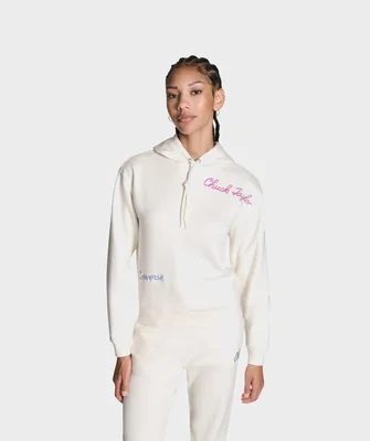 Sudadera Converse Chuck Patch All Over Print Beige para Mujer