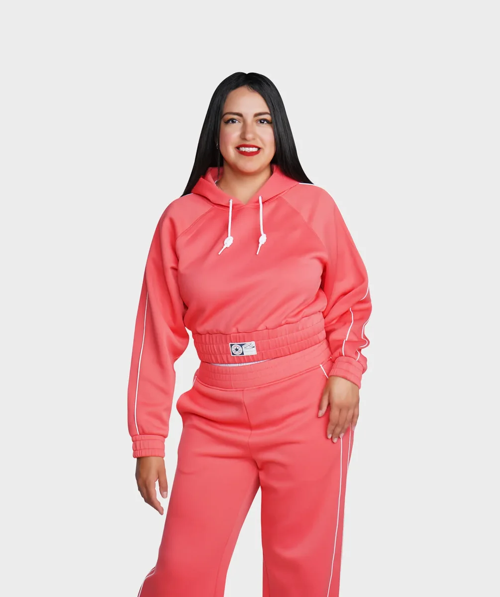 Sudadera Converse Knock Out Salmón para Mujer