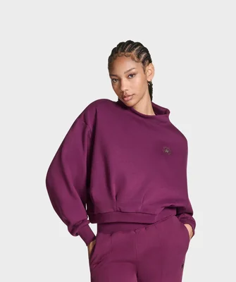 Sudadera Converse con Cuello Alto Morado para Mujer