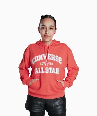 Hoodie Converse Retro Naranja para Mujer