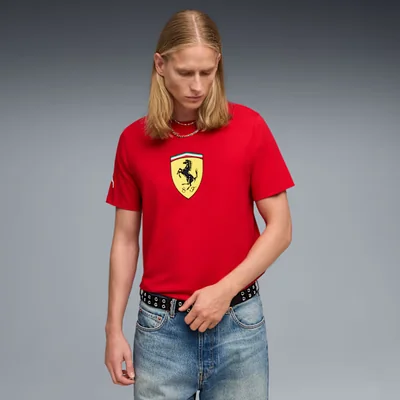 Playera Scuderia Ferrari Coloured Shield para hombre
