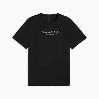 Playera estampada Run Slogan para hombre