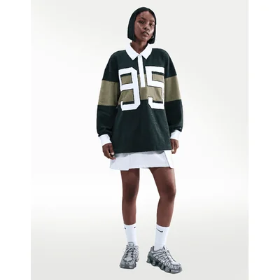 SUDADERA NIKE W NSW STREET LS GFX POLO