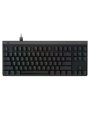 Teclado gamer USB-A 2.0 QWERT inglés con interruptor táctiles Brown Clear Logitech G515 TKL RGB