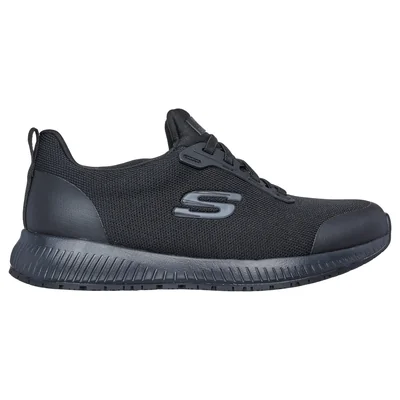 Tenis Skechers Work Squad Sr Color Negro Para Mujer