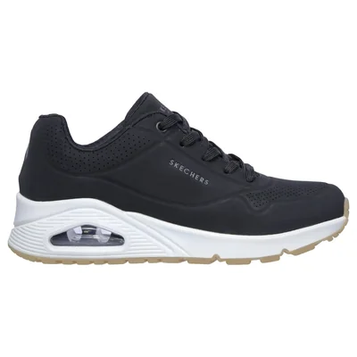 Tenis Skechers Street Uno Wide Fit - Stand On Air Color Negro Para Mujer