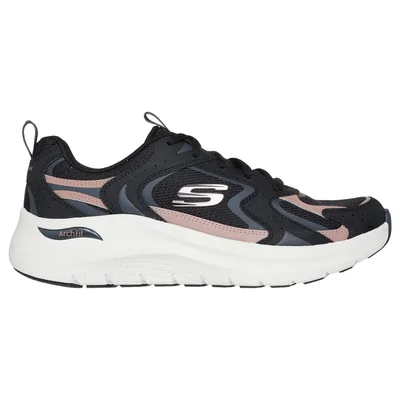 Tenis Skechers Arch Fit 2.0 Vintage Luxe Color Negro Oro Para Mujer